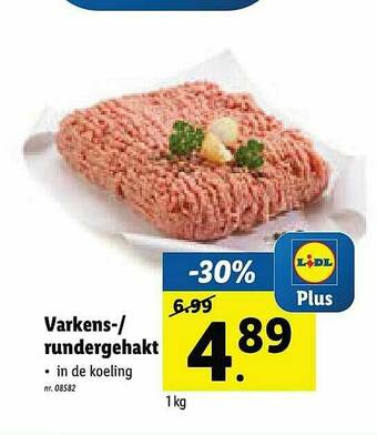 Lidl Varkens, Rundergehakt aanbieding