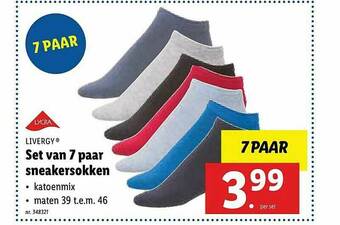 Lidl Sneakersokken aanbieding