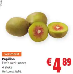 Colruyt Papillon kiwi's Red Sunset aanbieding