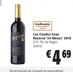 Colruyt Los Condes Gran Reserva '24 Meses' 2018 aanbieding