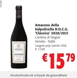 Colruyt Amarone della Valpolicella D.O.C.G. 'Classico' aanbieding