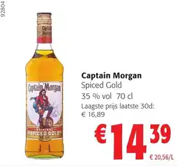 Colruyt Captain morgan spiced gold aanbieding