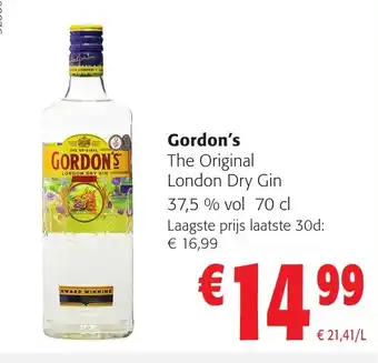 Colruyt Gordon's london dry gin aanbieding