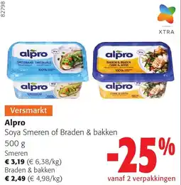 Colruyt Alpro Soya Smeren of Braden & bakken aanbieding