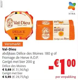 Colruyt Val-Dieu abdijkaas Délice des Moines aanbieding