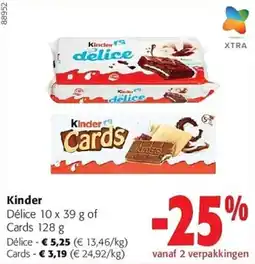 Colruyt Kinder délice cards aanbieding