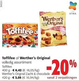 Colruyt Toffifee of Werther's Original aanbieding