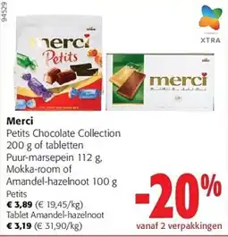 Colruyt Merci Petits Chocolate Collection aanbieding
