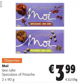 Colruyt Moi lava cake aanbieding