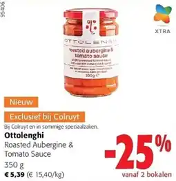 Colruyt ottolenghi roasted aubergine & tomato sauce aanbieding