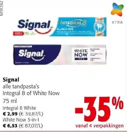 Colruyt Signal alle tandpasta's aanbieding
