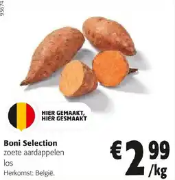 Colruyt Boni Selection zoete aardappelen aanbieding