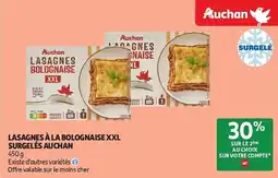 Auchan Lasagnes à la bolognaise xxl aanbieding