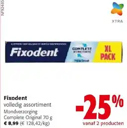 Colruyt Fixodent volledig assortiment Mondverzorging aanbieding