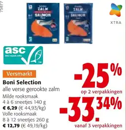 Colruyt Boni Selection alle verse gerookte zalm aanbieding