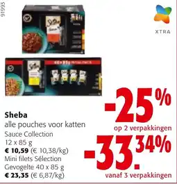 Colruyt Sheba alle pouches voor katten aanbieding
