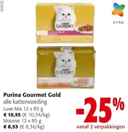 Colruyt Purina Gourmet Gold alle kattenvoeding aanbieding