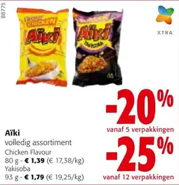 Colruyt Aïki volledig assortiment aanbieding