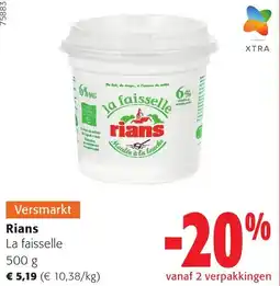 Colruyt Rians la faisselle aanbieding