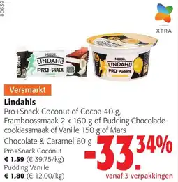 Colruyt Lindahls Pro+Snack Coconut aanbieding