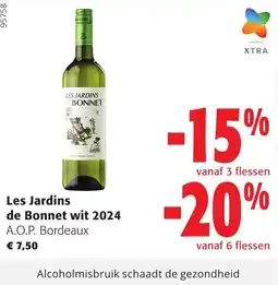 Colruyt Les Jardins de Bonnet wit aanbieding