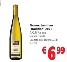 Colruyt Gewurztraminer 'Tradition' aanbieding