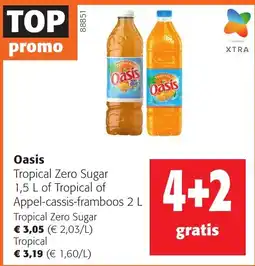 Colruyt Oasis Tropical Zero Sugar aanbieding