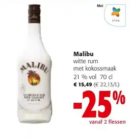 Colruyt Malibu witte rum aanbieding