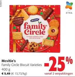 Colruyt Mcvitie's family circle biscuit varieties aanbieding