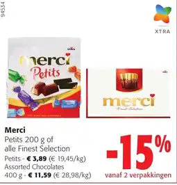 Colruyt Merci Petits aanbieding