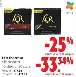 Colruyt L'Or Espresso alle capsules aanbieding