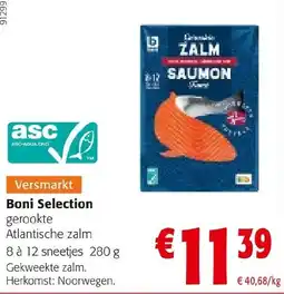 Colruyt Boni Selection gerookte Atlantische zalm aanbieding