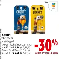 Colruyt Cornet alle packs aanbieding