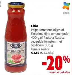 Colruyt Cirio passata rustica aanbieding