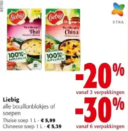 Colruyt Liebig alle bouillonblokjes of soepen aanbieding