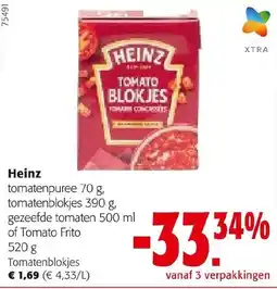 Colruyt Heinz tomatenblokjes aanbieding