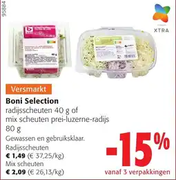 Colruyt Boni Selection radijsscheuten aanbieding