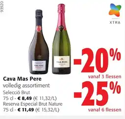Colruyt Cava Mas Pere volledig assortiment aanbieding