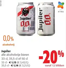 Colruyt Jupiler alle alcoholvrije bieren aanbieding