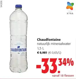 Colruyt Chaudfontaine natuurlijk mineraalwater aanbieding