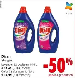 Colruyt Dixan alle gels aanbieding