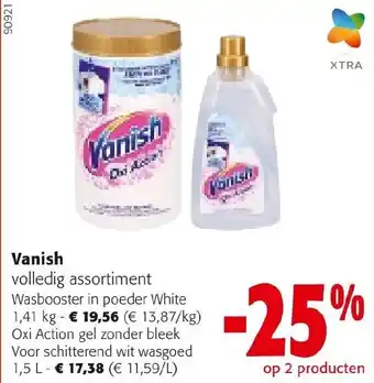 Colruyt Vanish volledig assortiment aanbieding