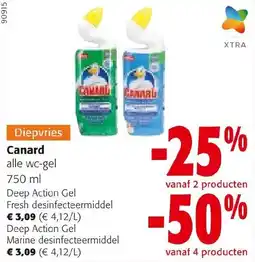 Colruyt Diepvries Canard alle wc-gel aanbieding