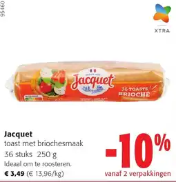 Colruyt Jacquet toast met briochesmaak aanbieding