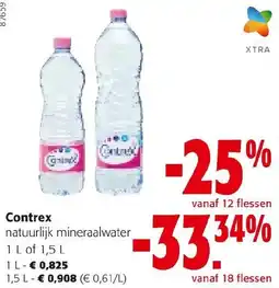 Colruyt Contrex natuurlijk mineraalwater aanbieding