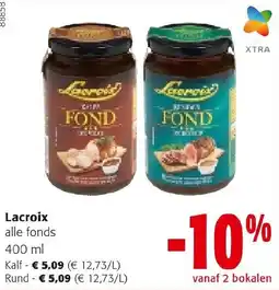 Colruyt Lacroix alle fonds aanbieding