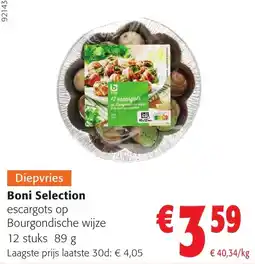 Colruyt Boni Selection escargots op Bourgondische wijze aanbieding