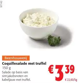 Colruyt Coquillesalade met truffel aanbieding