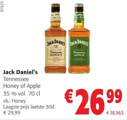 Colruyt Jack Daniel's Tennessee Honey of Apple aanbieding