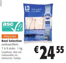 Colruyt Boni selection zeebaarsfilets aanbieding
